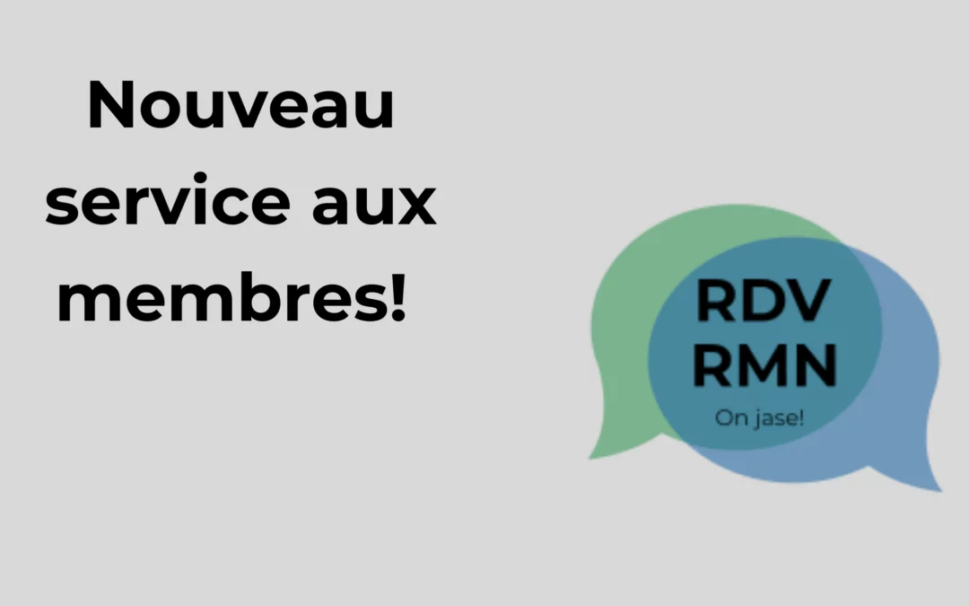 Nouveauté! Rendez-vous RMN